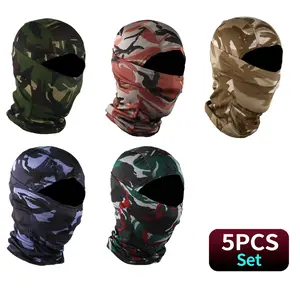 Summer Camouflage Balaclava Face Mask,Sun Protection Breathable Neck Mask For Cycling Fishing Running Hiking Women Men Outdoor Sports