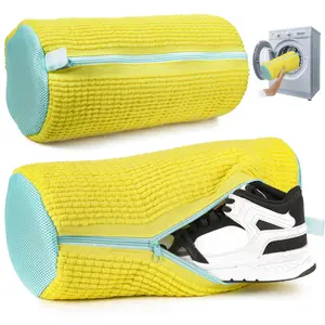 Washing Machine Shoe Bag,Shoe Protector Bag,Reusable Shoe Cleaning Bag for All Shoe SizesDurable Zipper Washing Machine Shoe Bag–Removable Shoe Washing & Storage Bag, Laundry Tools, Laundry Shoe Bag for Washer and Dryer,Laundry Products