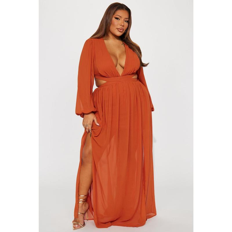 Natalia Maxi Dress - Cognac