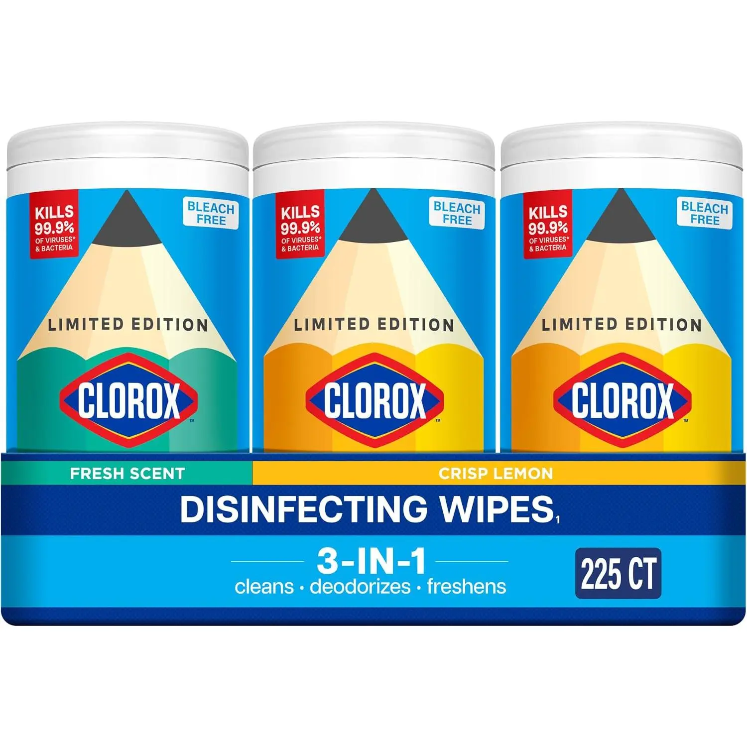 Clorox Disinfecting Wipes, Fresh Scent, 75 Count, Bleach-Free Multi-Surface Cleaning Wipes