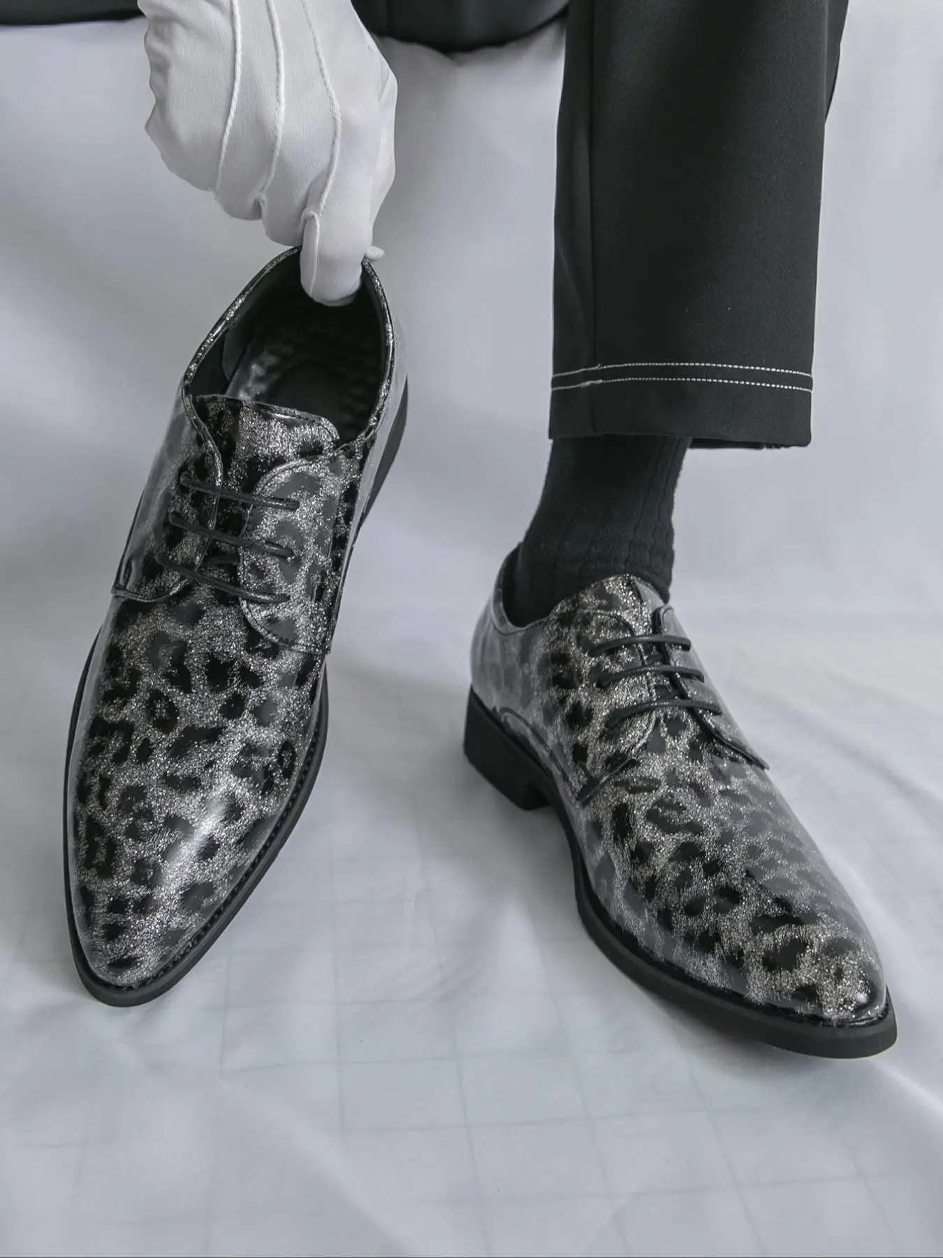 Men's Street Trend Glitter Design Dress Shoes, Fashionable Lace Up Front Dress Shoes for Party, Daily Clothing Decor for Men, Footwear, Formal Shoes - TikTok Shop Men's Street Trend Glitter Design Dress Shoes, Fashionable Lace Up Front Dress Shoes for Party, Daily Clothing Decor for Men, Footwear, Formal Shoes - TikTok Shop
