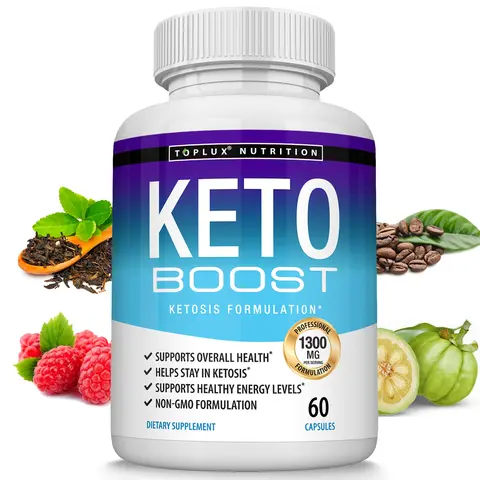 Keto Boost Supplement Ketogenic Formula with Raspberry Ketones, Green Tea Extract and more