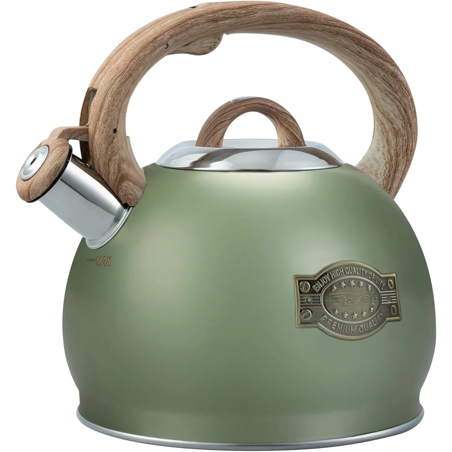 Kettle Stovetop, 2.7 Quart Stove Top Whistling  Kettle, Teapot Kettles with  Grade Stainless Steel and   Handle, Suitable for All Heat Sources