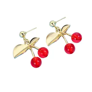 Summer Cherry Earrings - Delightful Wild Cherry-shaped Design for the Perfect Summer Look
