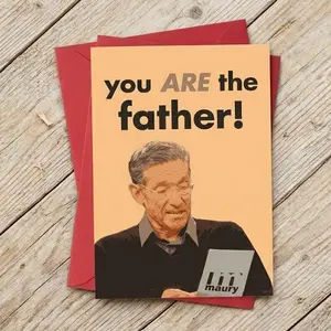 Funny You Are The Father Greeting Card, Humor Fathers Day Card & Gift from Son Daughter Wife, Ideal Gift for Father Grandfather Stepfather Husband, Perfect Gift from Son or Daughter, Father's