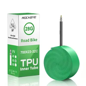 Ultra-Lightweight 28g Road Bike Inner Tube, Durable Tpu Presta & Schrader Compatible, Fv 65mm 700C*23C-32C Bicycle Tire