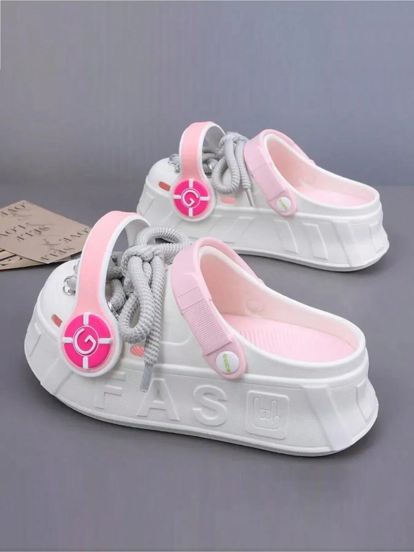 Women's Cute Colorblock Slides, Casual Comfortable Breathable Slippers for Beach, Fashionable Slippers for Indoor & Outdoor Wear, Walking Shoes