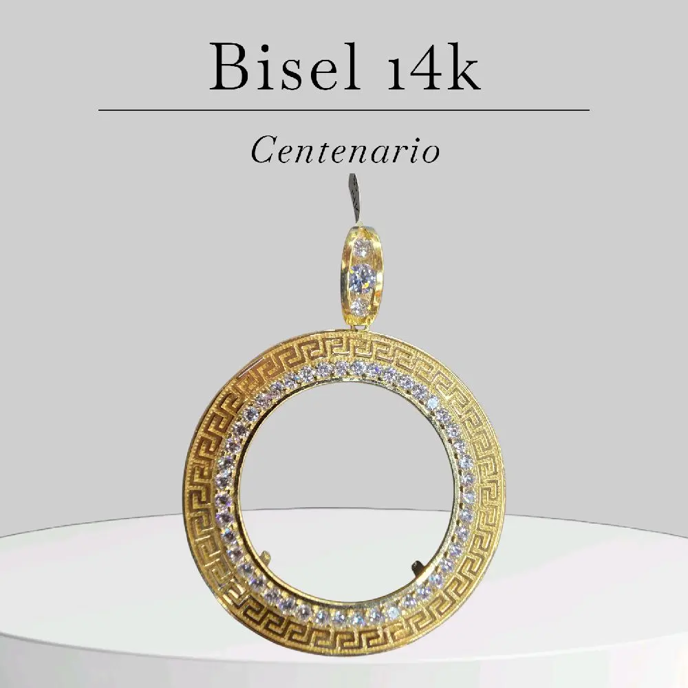 14k Bisel centenario Cz
