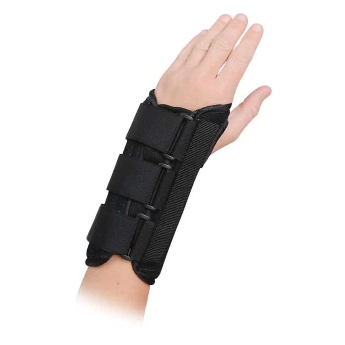 Advanced Orthopaedics Premium Lycra-Lined Wrist Brace, Adjustable Tie Closure with Removable Stay for Carpal Tunnel & Post Cast Healing, Right, XL