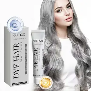 3.38 ounces of gray hair cream, providing long-lasting natural color, easy to apply and clean. It nourishes hair, making it soft and shiny, while being gentle and not irritating to the scalp. This hair dye shampoo allows for easy color change Haircare
