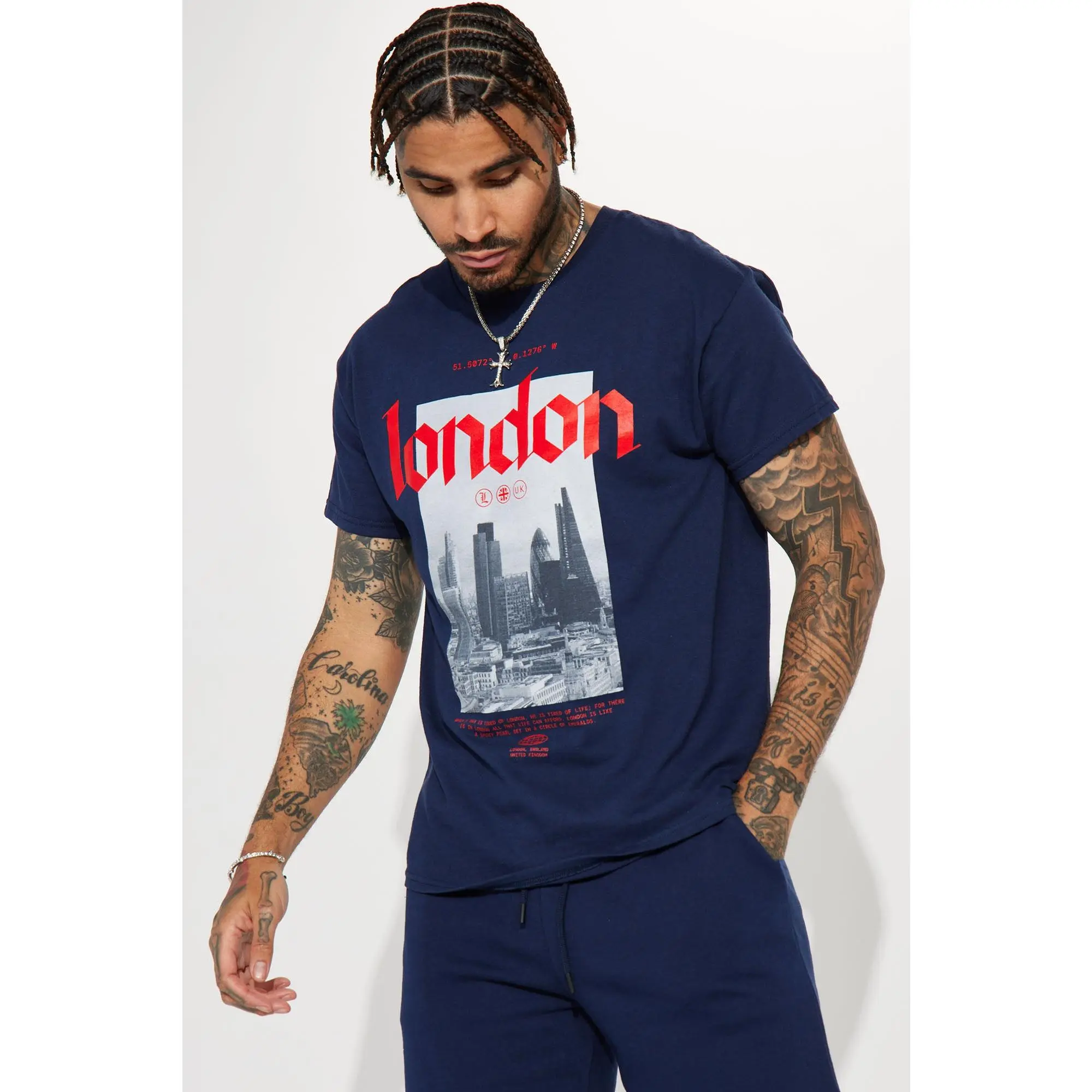 London Short Sleeve Tee - Navy