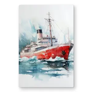 MWW C1MP2436PJGEXL 24 x 36 in. Icebreaker Turquoise Metal Print Wall Art for Stunning Home Decor