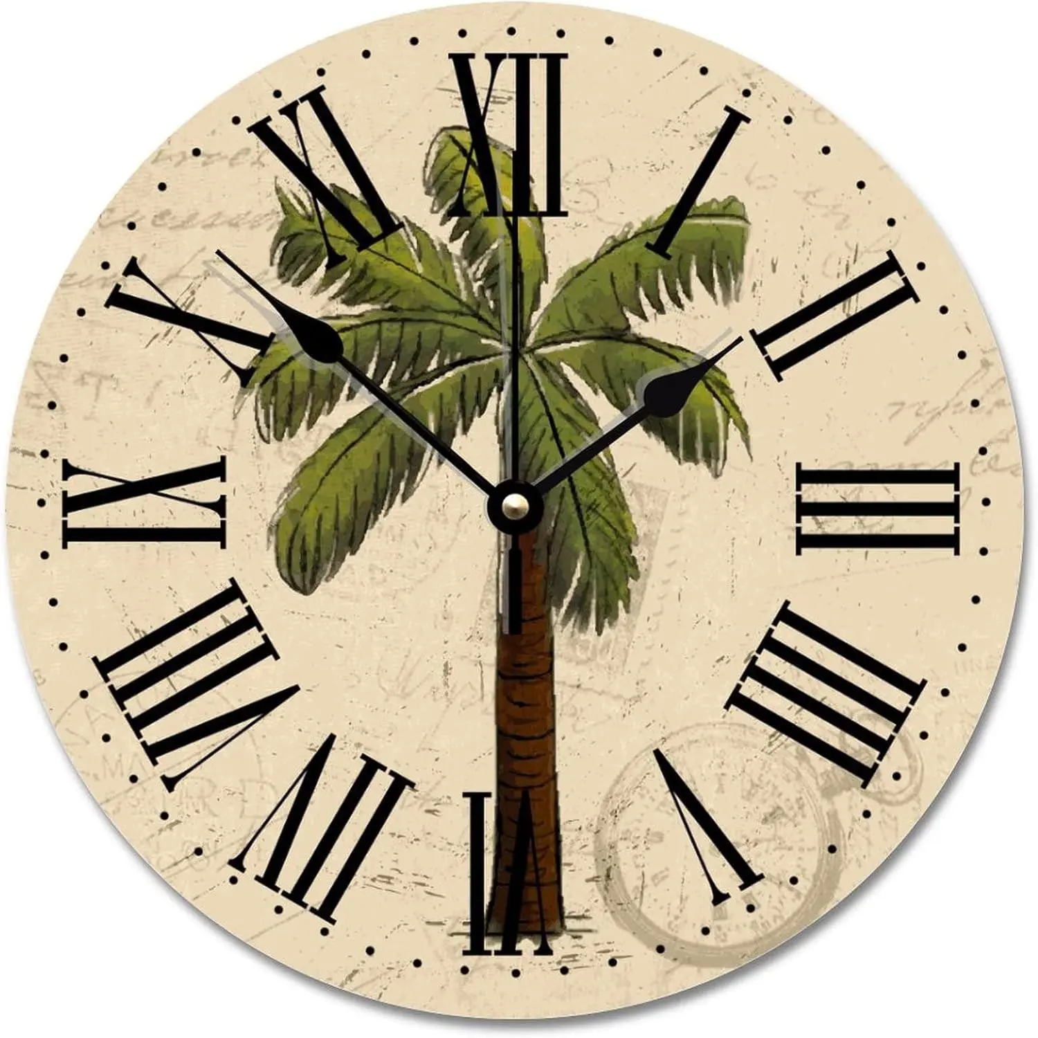 Wall Clock Large Wall Clocks Battery Operated 12 Inch Silent Old Fashioned Country Time Clock Antique Wall Hanging Art Rustic Farmhouse Home Decor for tchen Bedroom Living Room Office