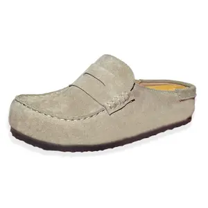 SNOWIND Men's & Women's Naples Wrapped Inspired Mule Loafers | Suede Cork Footbed Slippers Shoes [PLS: Reduce Size]