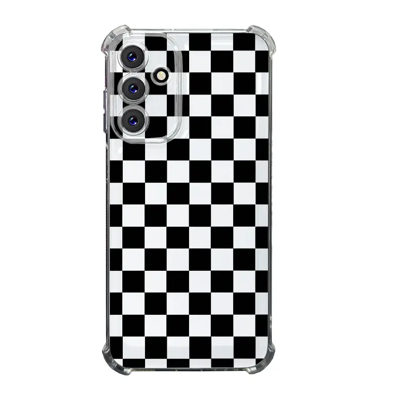 Checkerboard Pattern Phone Case For SAMSUNG GALAXY A14 A15 A16 A25 A26 A34 A35 A36 A53 A54 A55 A56 4G 5G Gift Ideas Anti-drop Cellphone Protective Case Soft Transparent Shockproof Mobile Phone Cover, Smartphone, Handheld, Casing