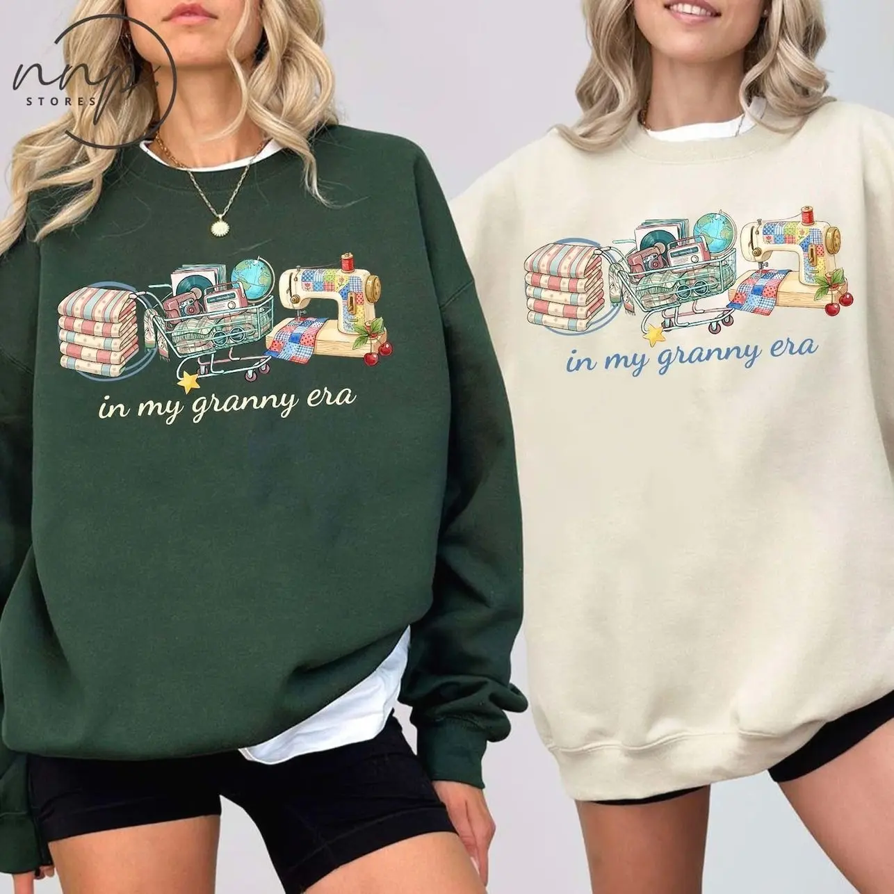 In My Granny Era Shirt, Grandma Core Sweatshirt, Grandma Core T-shirt, Granny Era Hoodie, Cottagecore Long Sleeves, Granny Thrifted Shirt 3