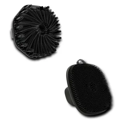 Antimicrobial Silicone Body Scrubber - Exfoliating Bath & Shower Brush for Sensitive, Normal Skin with Unique Design, Portable Personal Cleaning Tool (Antimicrobial Silicone Body Brushes Set)