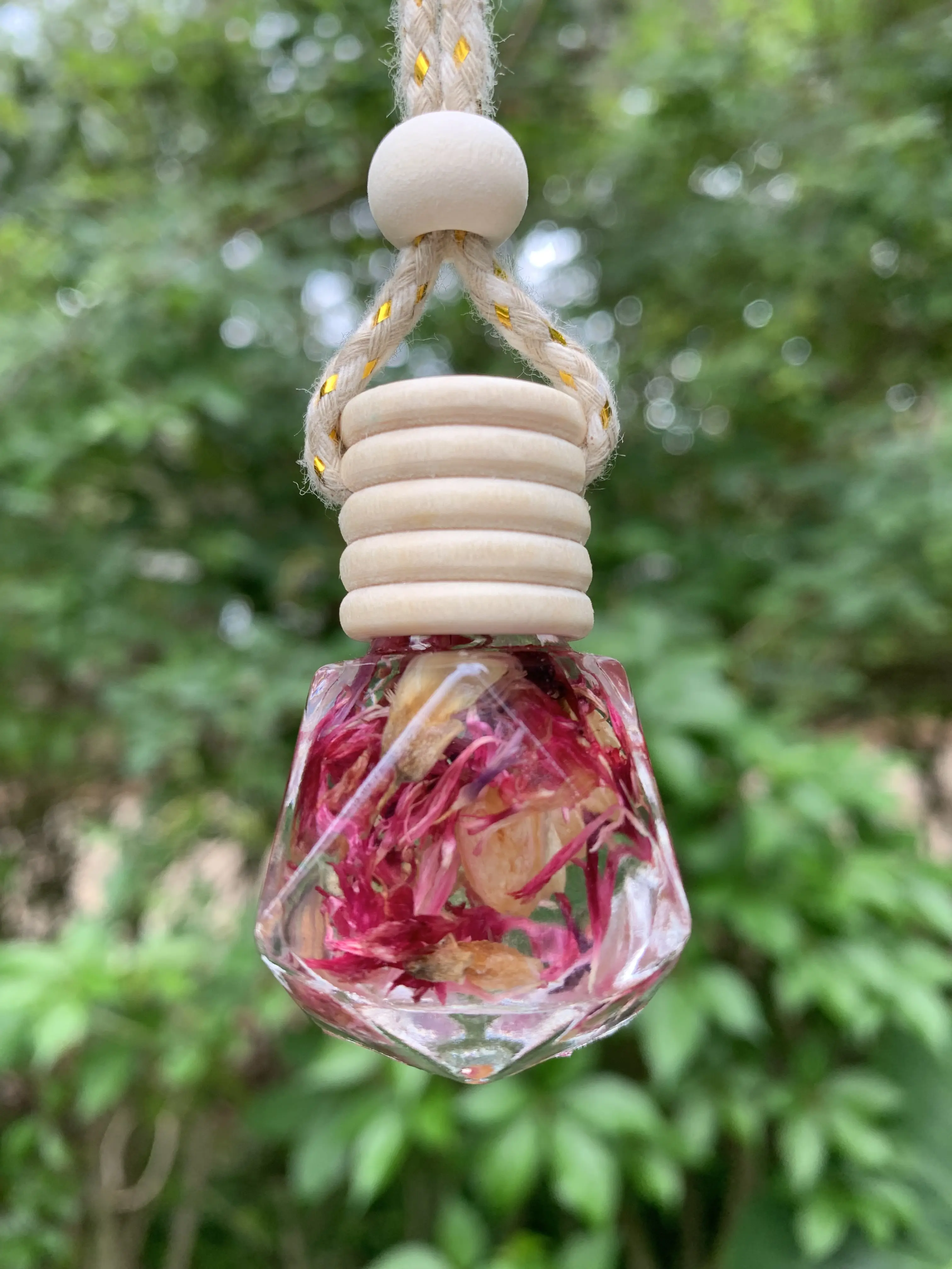 Jasmine & Pink Cornflower Circular/Diamond Jar Scented Oils