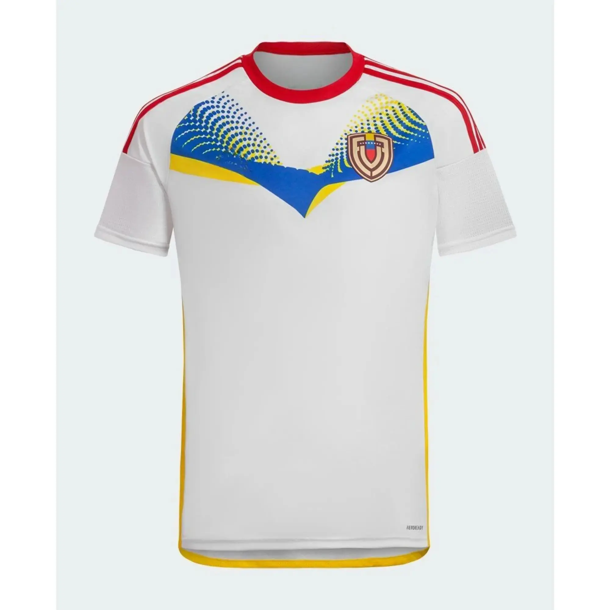 Venezuela 2024 Away Soccer Jersey, 3D All Over Print Full Logo Men's Short Sleeve Jersey Shirt Sports Outfits, Soccer Jersey Shirt, Football Shirt, Sportswear