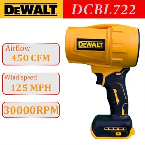 DEWALT DCBL722 Brushless Cordless Blower 20V 450 CFM High Power Air Blower for Yard Workshop Car Drying