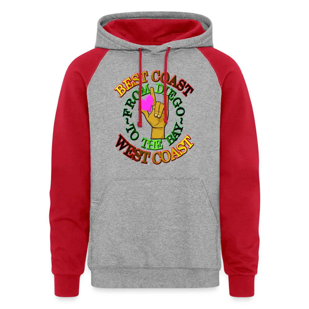 Best West Mocha Luv Unisex Colorblock Hoodie
