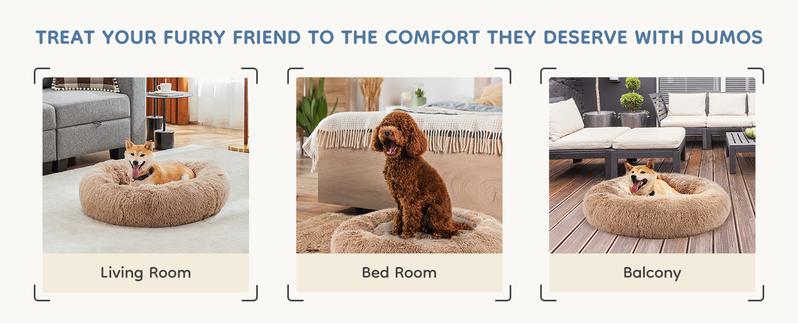 Sweetcrispy Official Soothing Donut Pet Bed for Cats & Pups | Machine-Washable Cozy Nest | Plush Waterproof Faux Fur | Non-Slip Base for Small Breeds Sweetcrispy Official Soothing Donut Pet Bed for Cats & Pups | Machine-Washable Cozy Nest | Plush Waterproof Faux Fur | Non-Slip Base for Small Breeds