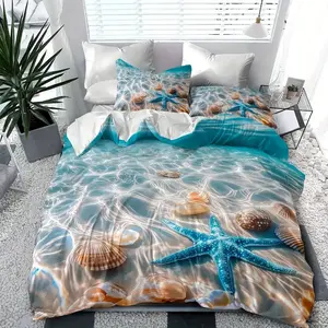 3-Piece Bedding Set with Zipper Design, Duvet Cover & 2 Pillowcases, Comfortable & Stylish Bedroom Essentials