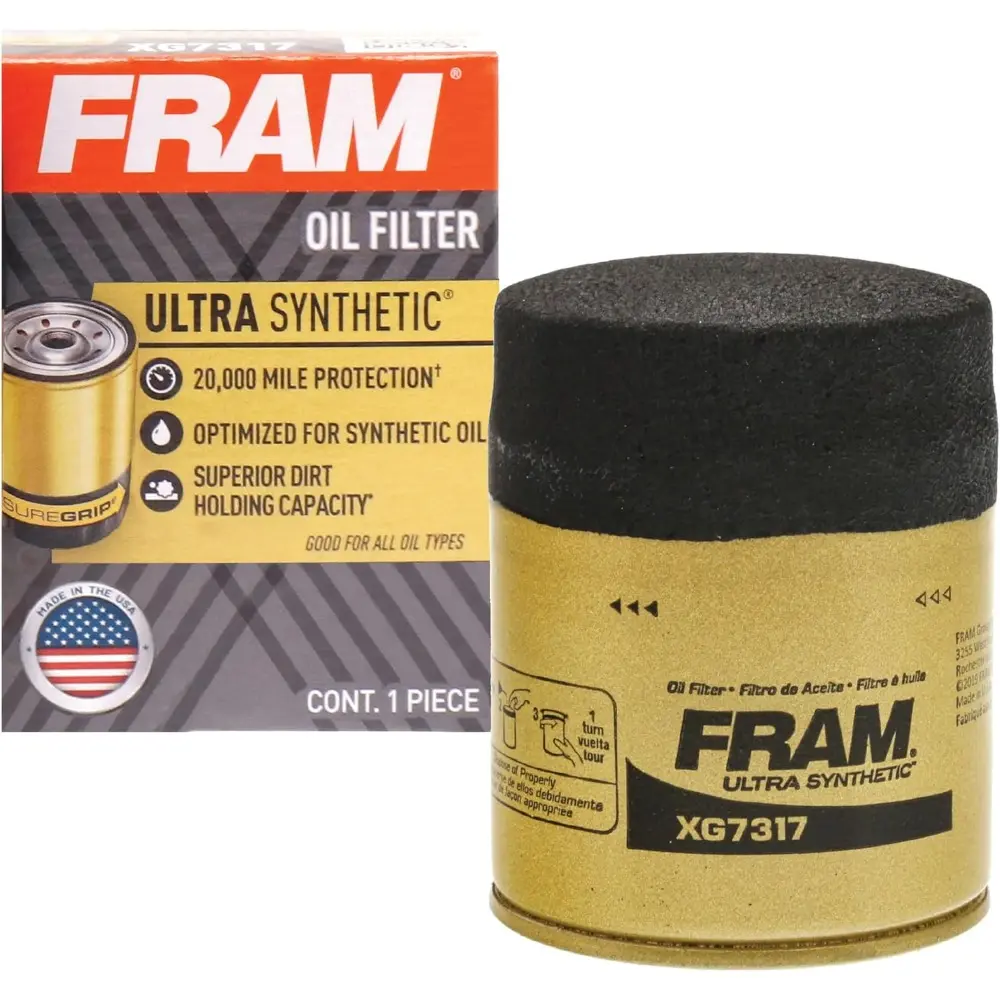 Automotive Replacement Engine Oil Filter For Synthetic Oil Changes, Premium Vehicle Engine Protection Oil Filter For Select Vehicle Model Years