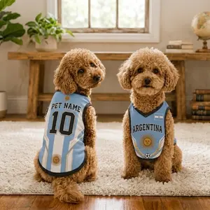 Personalized Argentina Pet Jersey, Pet Jersey, Outfit For Dog