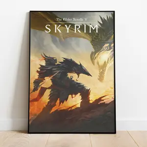 The Elder Scrolls V: Skyrim Poster, Wall Art & Home Decor, Video Game Poster Gift 033