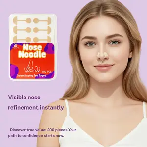 200 Pieces Large Capacity Beauty Tech Invisible Facial Lifting Patches, Non-Invasive Nose Shaping & Unobstructed Air Flow