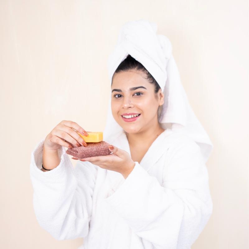 Junoone Kojic Acid Soap + African Net (2 Bars – Turmeric Formula) Dark Spot Remover & Scar Treatment – Enriched with Vitamin C, Hyaluronic Acid, Retinol & Shea Butter for Radiant, Even-Toned Skin (Citrus Scent)