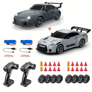 RC Drift Car, 1:24 Scale 2.4GHz 4wd Remote Control Car with Lights & Tires, Perfect Birthday Gift for Kids, Remote Controlled Car, Rc Model Car