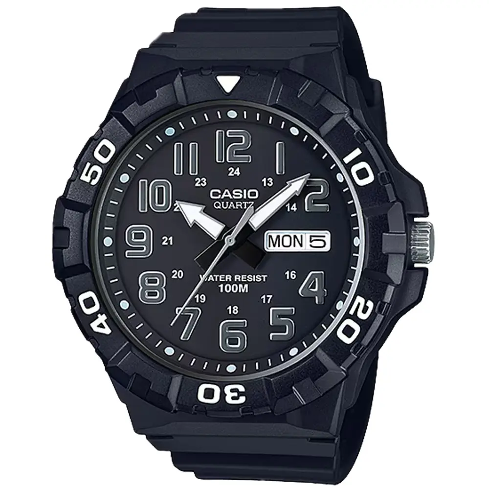 Casio Men's Oversized Sport Watch with Black Dial - MRW-210H-1AV