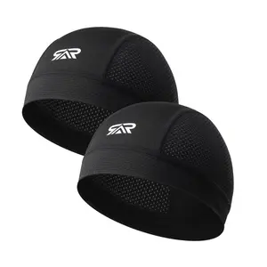 Breathable Sweat-wicking Cooling Helmet Liner, 2 Counts/set Cycling Running Sports Skull Cap, Helmet Liner for Men & Women, Quick Drying Hat, Workout Hat