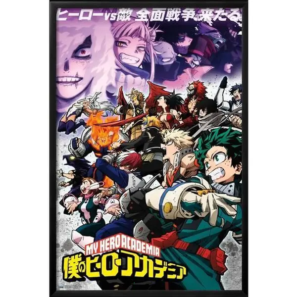 [Up to 65% Off], [Free Shipping], [No Frame] My Hero Academia Season 6 Key Art Paper Graphic Print - Anime Design Modern Wall Art, Kid Room Home Decor Poster, Decoration, Graphic Prints