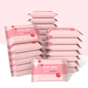 20 individually wrapped wet wipes, portable design, ideal for cleaning on the go; stain removal, budget-friendly; a travel essential for women.