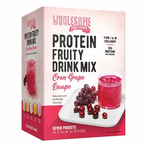 Cranberry Grape Protein Fruit Drink Mix – Low Sugar & Refreshing (Cran-Grape Escape)