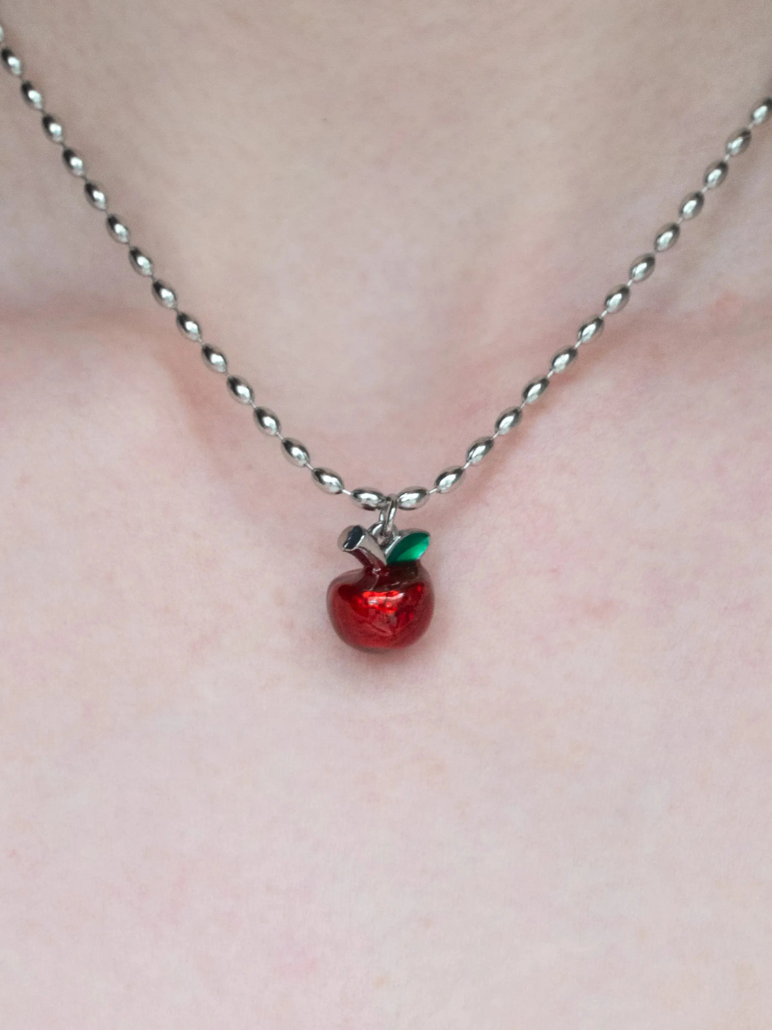 Apple Necklace| Non-tarnishing Stainless Steel Jewelry