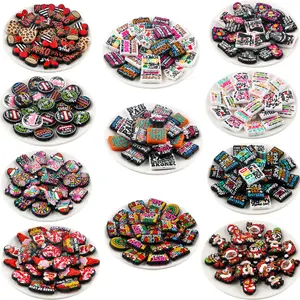 20pcs New Silicone Focal Bead Set, Bead Assortment, Christmas, Valentine's Day, Teacher's Day Themes, Heart Design Charm. Ideal for crafting holiday-themed DIY beaded pens, necklaces, bracelets, backpack charms, and other handmade crafts.