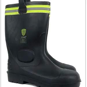 12” Rubber winter fur lining insulation boots warm waterproof for snow