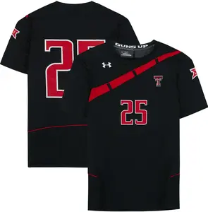 Texas Tech Red Raiders Team-Issued #25 Black Jersey from the Athletics Program - Size M