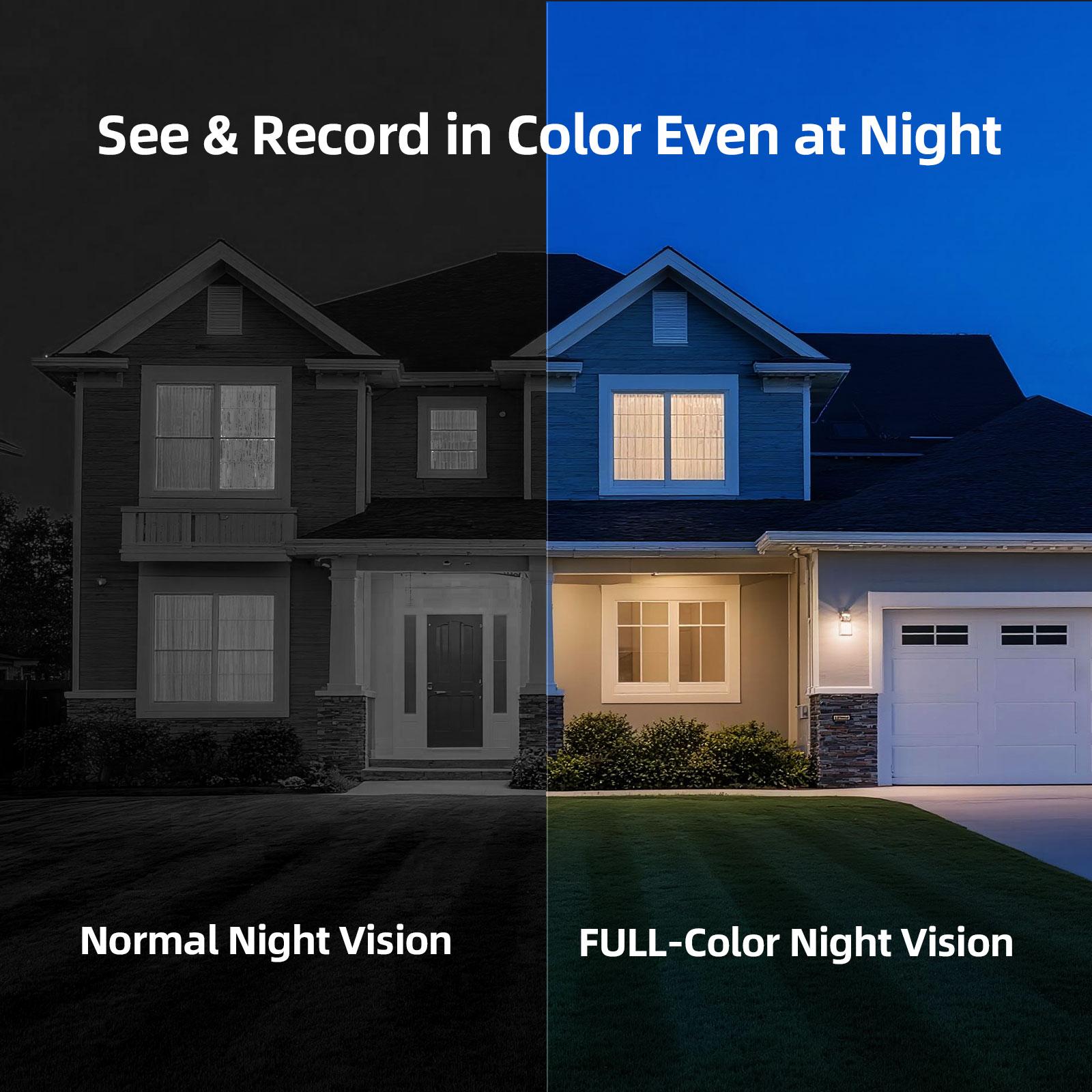 CINMOORE Wireless Smart Security Camera Indoor/Outdoor/Garage Camera, 2.5K QHD, Rechargeable Magnetic Installation, Color Night Vision, Free Local AI Motion/Person Detection Spotlight & Siren, 2-Way Audio Speaker, IP65 Weatherproof, App Remote Monitoring