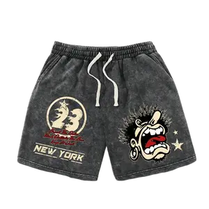 Men’s 2026 fashion cotton athletic casual shorts — trendy street Y2K snowflake pattern with a unique design and American-style graphic print; comfortable, breathable, lightweight fabric for surfing and basketball; suitable for all seasons; a premium gift