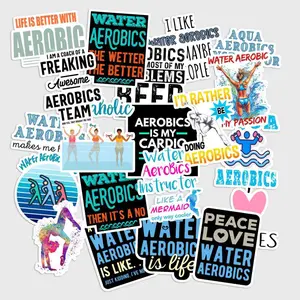 Sticker Pack 20 pcs Aerobics Stickers, Cardio Dance Vinyl Decals