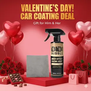 BIBI-BUBBLE 500ML Coating Agent - Nano Ceramic Car Spray Wax, Hydrophobic Paint Sealant & High Gloss Detailer (Valentine's Gift)