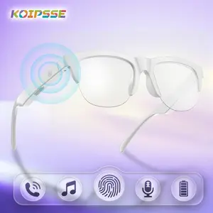 KOIPSSE New Wearable Smart Glasses – TWS Audio, BT5.3 Wireless, iPhone & Android Compatible, Stylish Touch Control, Rechargeable, Long Battery Life, Ideal for Men & Women, Perfect for Office, Business, Casual & Holiday Gifts