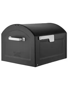 Architectural Mailboxes Centennial Post-Mount Mailbox, Black - Extra Large