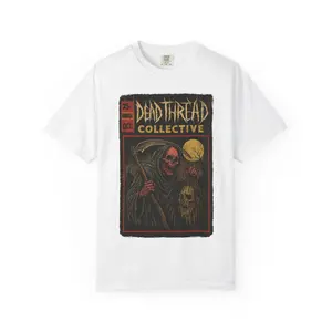 Comic Book The Reaper Graphic Tshirt, Dead Thread Collective, Halloween Shirt, Vintage Style T-shirt, Unisex Clothing, Spooky Apparel