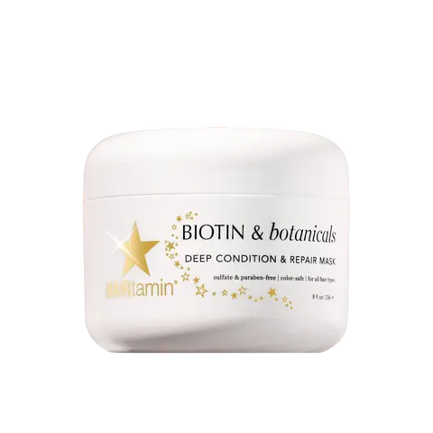 HAIRtamin Biotin & Botanicals Deep Condition & Repair Mask : Repairs Dry, Damaged, or Over-Processed Hair, Restores Strength & Hydration After Color, Heat, or Chemical Treatments